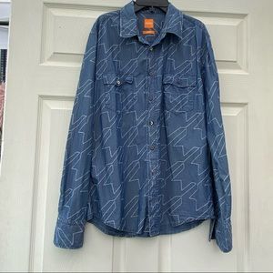 Hugo Boss Denim Slim Fit Button Shirt M